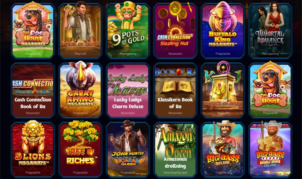 Spel i nya casinon utan svensk licens